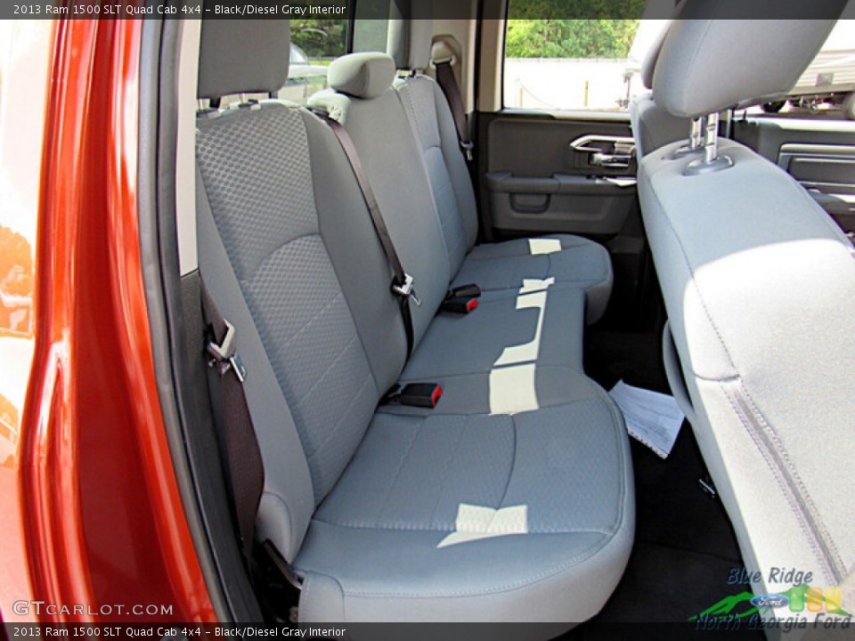 Black/Diesel Gray Interior Rear Seat for the 2013 Ram 1500 SLT Quad Cab 4x4 #146364998