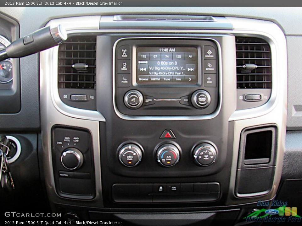 Black/Diesel Gray Interior Controls for the 2013 Ram 1500 SLT Quad Cab 4x4 #146365076