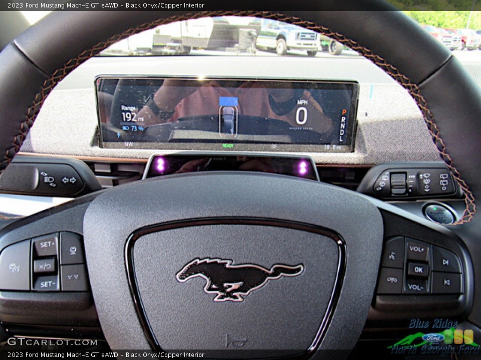 Black Onyx/Copper Interior Steering Wheel for the 2023 Ford Mustang Mach-E GT eAWD #146365130
