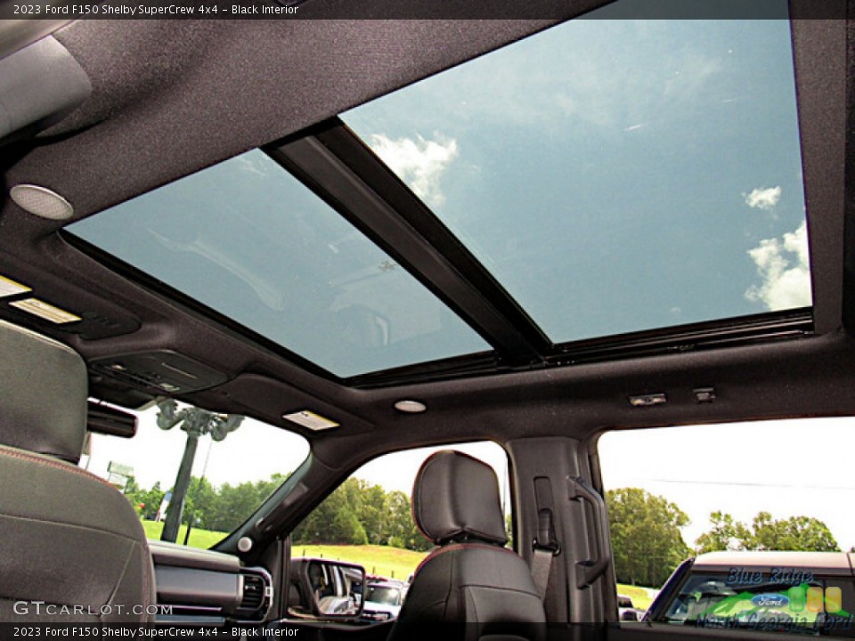 Black Interior Sunroof for the 2023 Ford F150 Shelby SuperCrew 4x4 #146365751