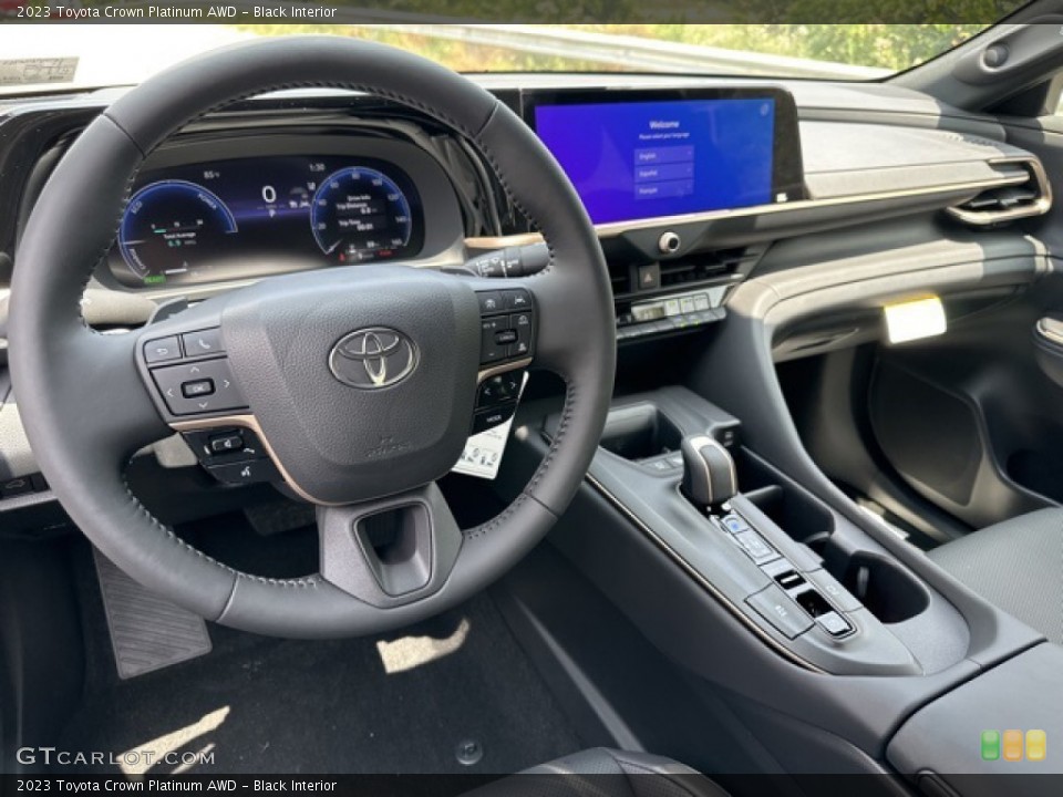 Black Interior Dashboard for the 2023 Toyota Crown Platinum AWD #146366812