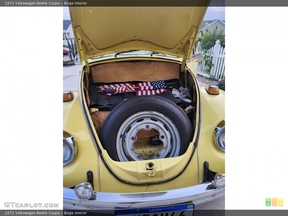 Beige Interior Trunk for the 1973 Volkswagen Beetle Coupe #146366905