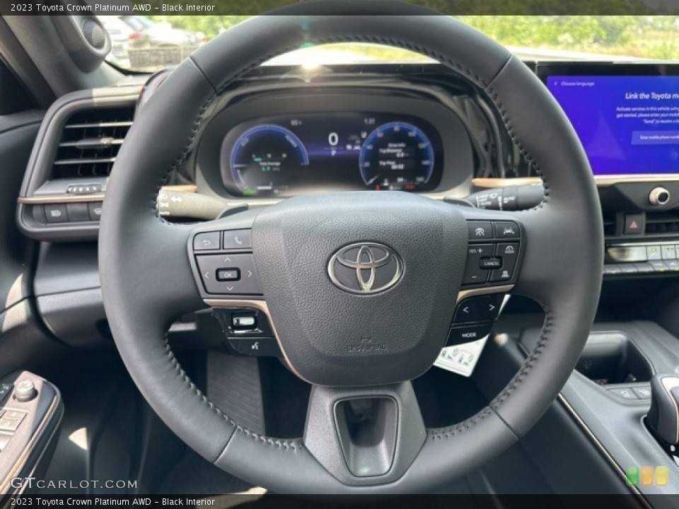 Black Interior Steering Wheel for the 2023 Toyota Crown Platinum AWD #146366959