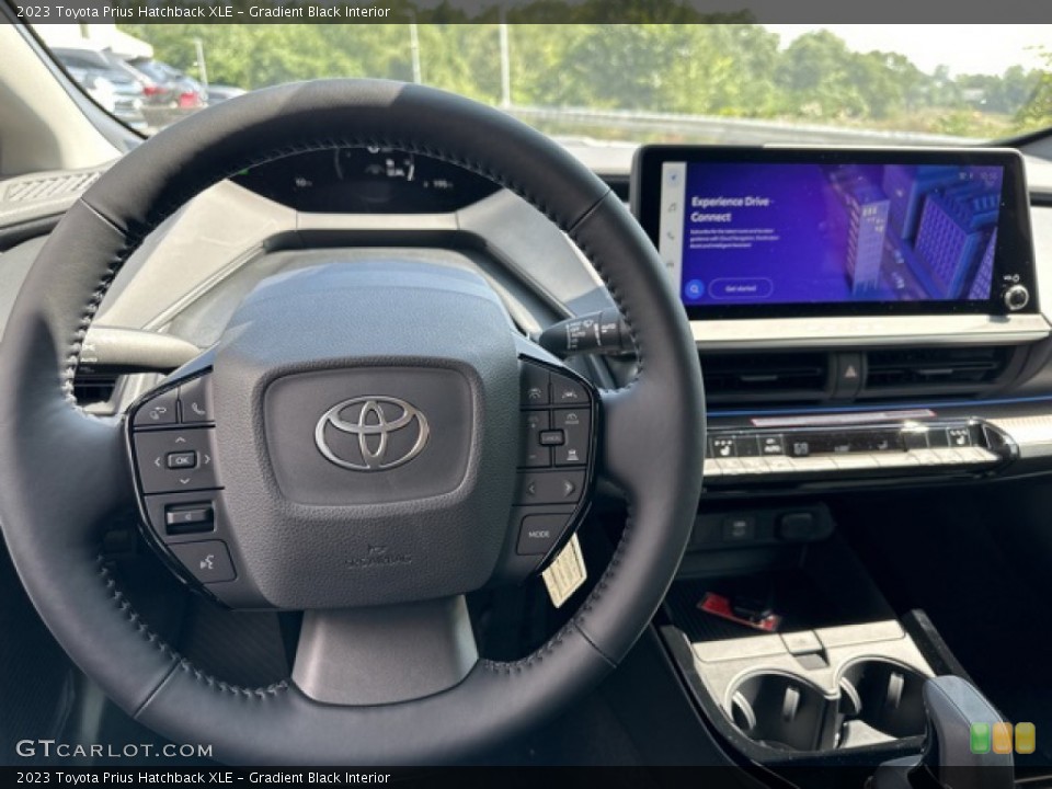 Gradient Black Interior Steering Wheel for the 2023 Toyota Prius Hatchback XLE #146367466
