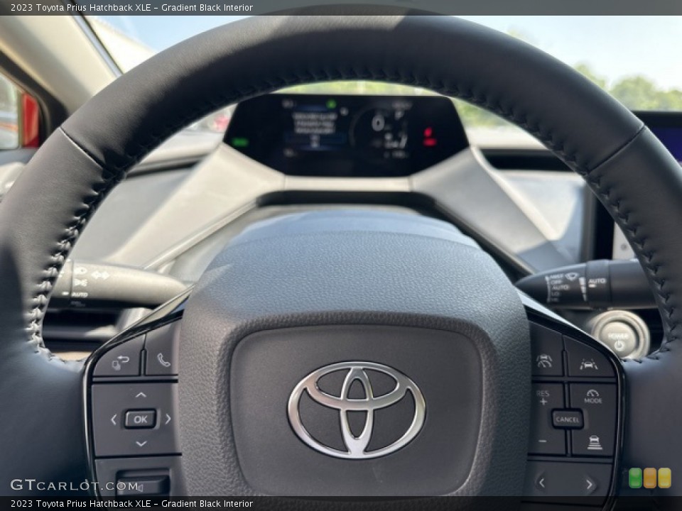 Gradient Black Interior Steering Wheel for the 2023 Toyota Prius Hatchback XLE #146367541