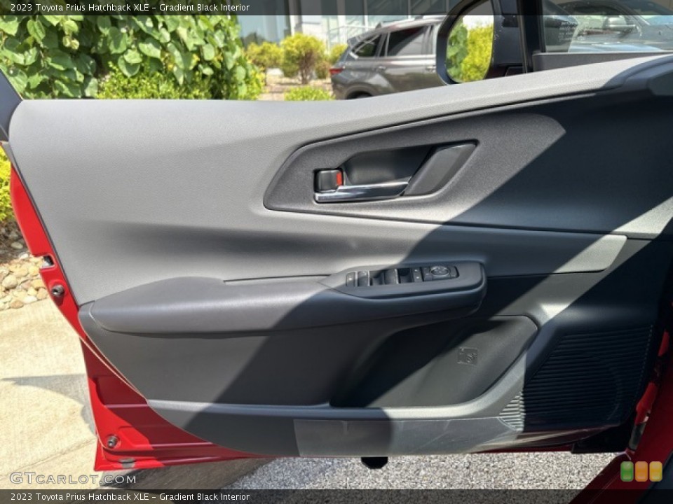 Gradient Black Interior Door Panel for the 2023 Toyota Prius Hatchback XLE #146367607
