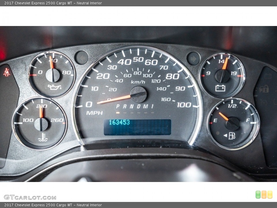 Neutral Interior Gauges for the 2017 Chevrolet Express 2500 Cargo WT #146369308