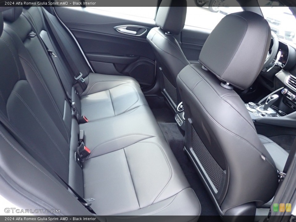 Black Interior Rear Seat for the 2024 Alfa Romeo Giulia Sprint AWD #146369659