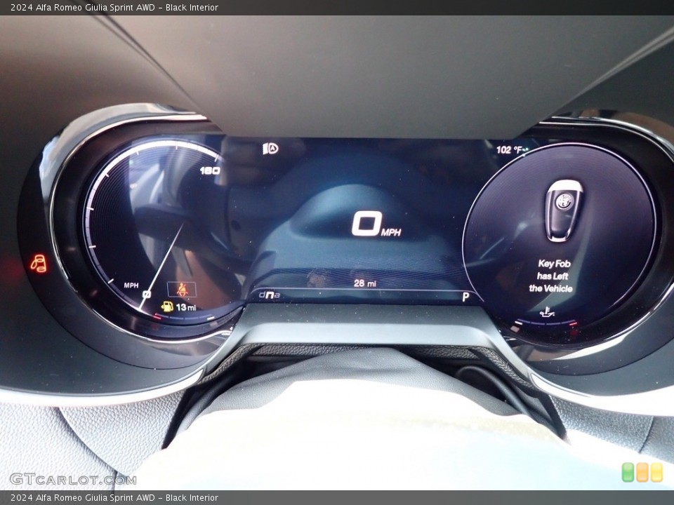 Black Interior Gauges for the 2024 Alfa Romeo Giulia Sprint AWD #146369767