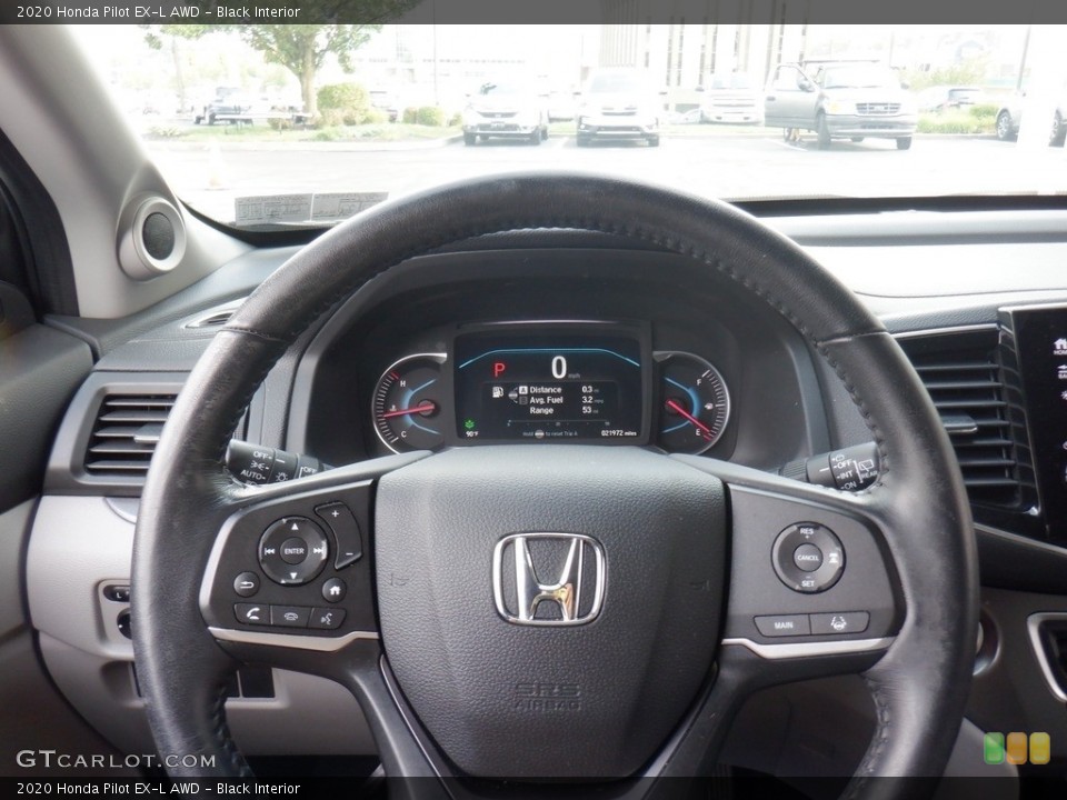 Black Interior Steering Wheel for the 2020 Honda Pilot EX-L AWD #146370319