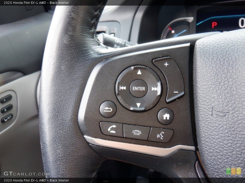 Black Interior Steering Wheel for the 2020 Honda Pilot EX-L AWD #146370328