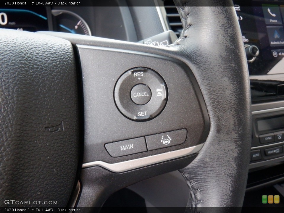 Black Interior Steering Wheel for the 2020 Honda Pilot EX-L AWD #146370337