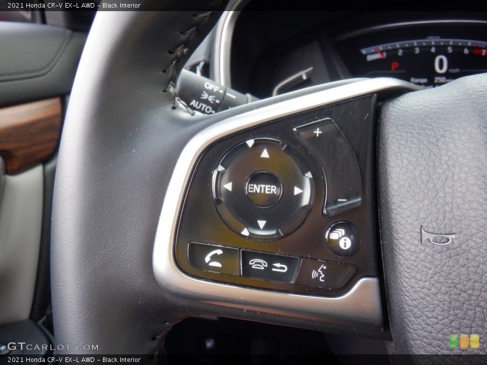 Black Interior Steering Wheel for the 2021 Honda CR-V EX-L AWD #146370784