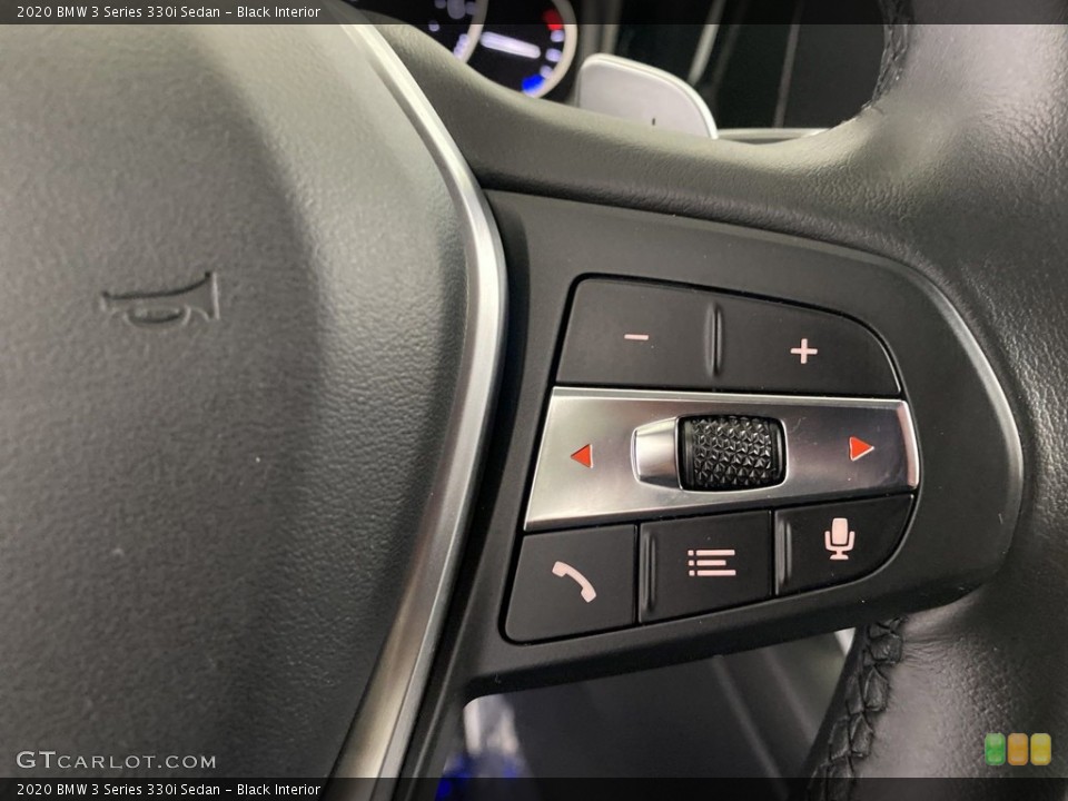 Black Interior Steering Wheel for the 2020 BMW 3 Series 330i Sedan #146372120