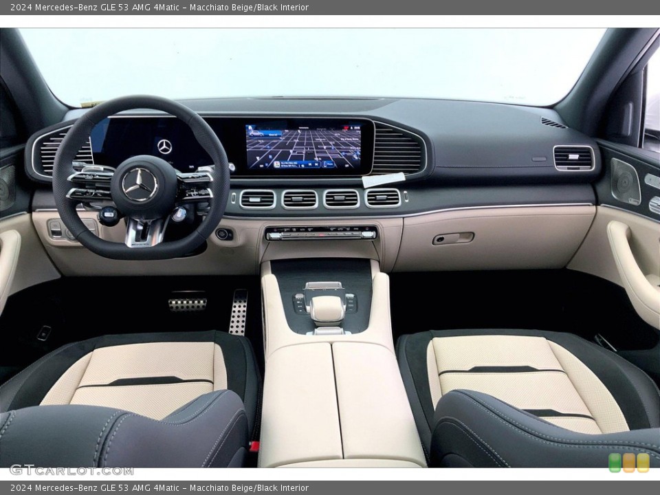 Macchiato Beige/Black Interior Photo for the 2024 Mercedes-Benz GLE 53 AMG 4Matic #146372672