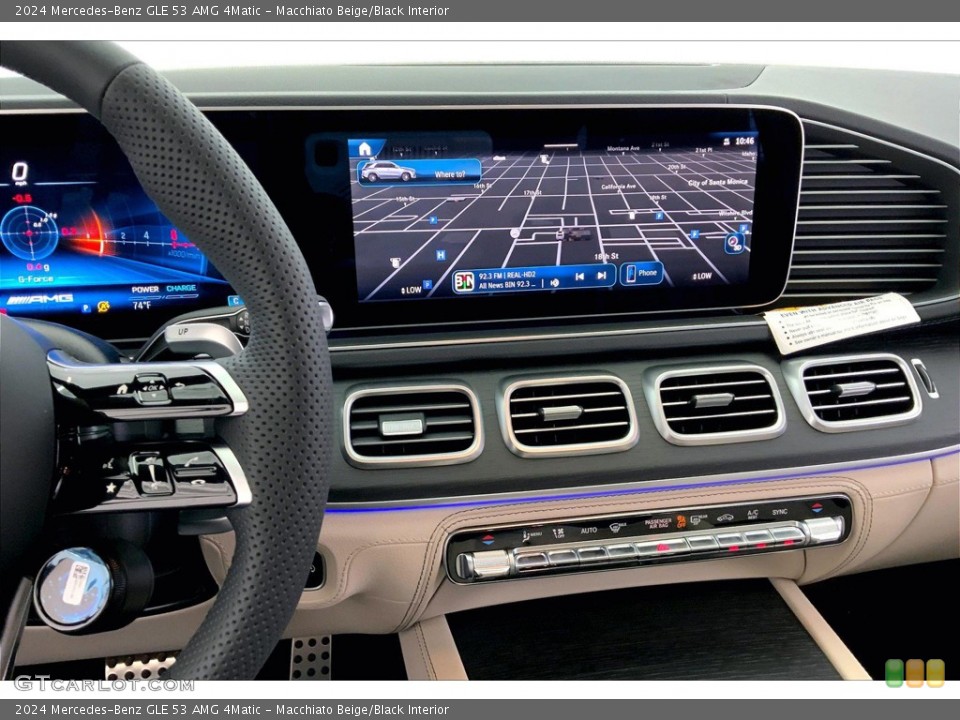 Macchiato Beige/Black Interior Controls for the 2024 Mercedes-Benz GLE 53 AMG 4Matic #146372693
