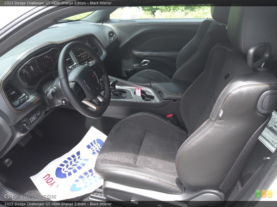 Black Interior Front Seat for the 2023 Dodge Challenger GT HEMI Orange Edition #146373185