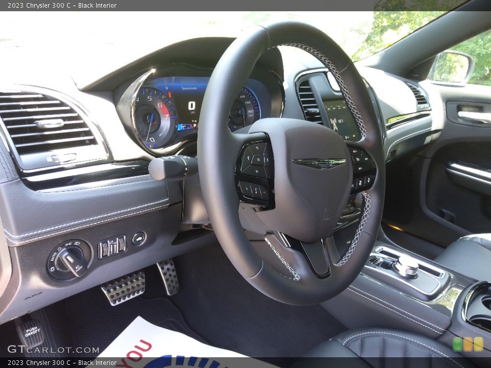 Black Interior Steering Wheel for the 2023 Chrysler 300 C #146373737