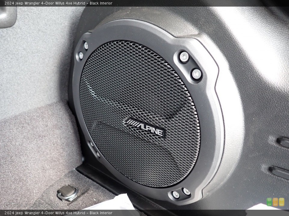 Black Interior Audio System for the 2024 Jeep Wrangler 4-Door Willys 4xe Hybrid #146374289