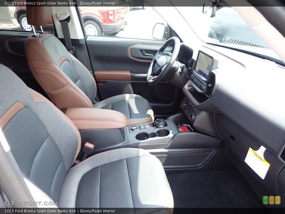 Ebony/Roast Interior Front Seat for the 2023 Ford Bronco Sport Outer Banks 4x4 #146374403
