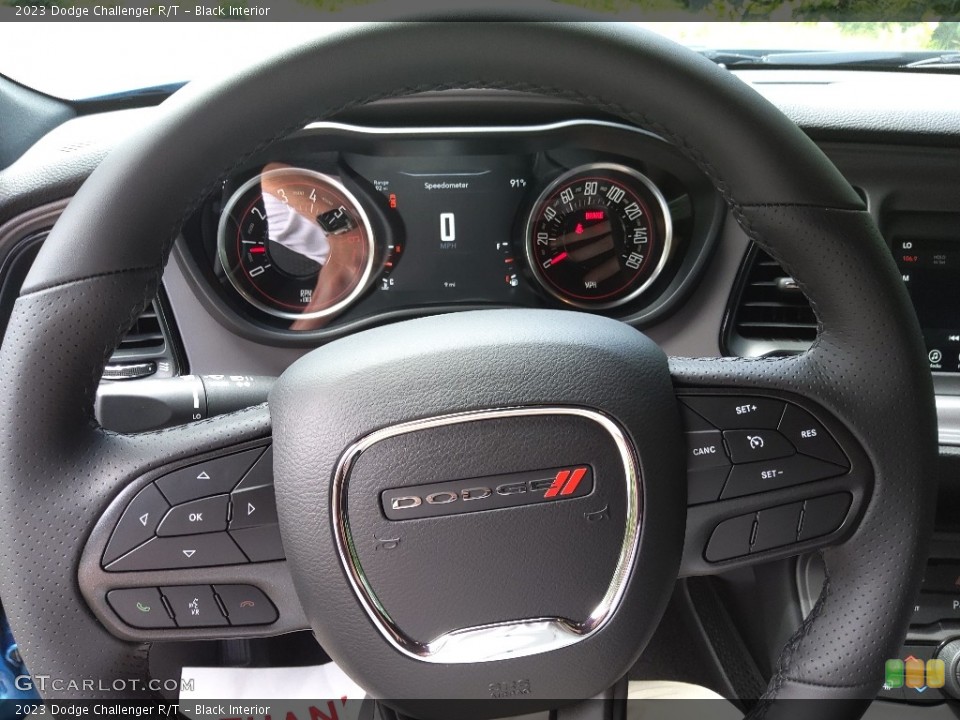 Black Interior Steering Wheel for the 2023 Dodge Challenger R/T #146374868