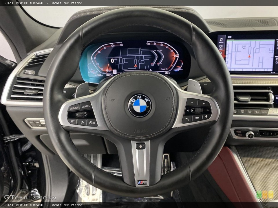 Tacora Red Interior Steering Wheel for the 2021 BMW X6 sDrive40i #146375159