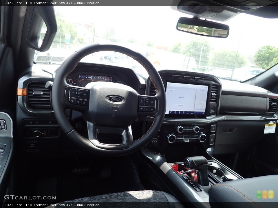Black Interior Dashboard for the 2023 Ford F150 Tremor SuperCrew 4x4 #146375842