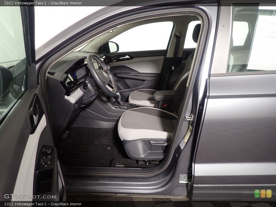 Gray/Black Interior Front Seat for the 2022 Volkswagen Taos S #146376197