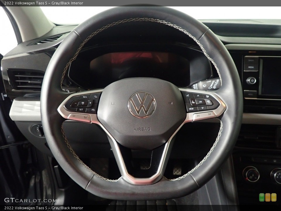 Gray/Black Interior Steering Wheel for the 2022 Volkswagen Taos S #146376209
