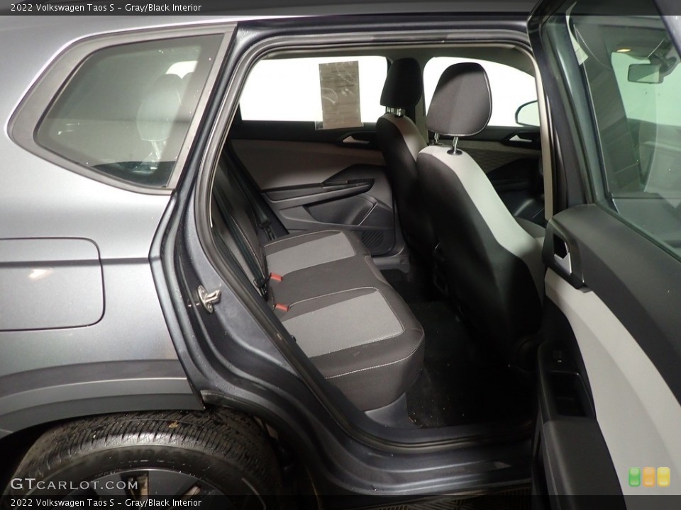 Gray/Black Interior Rear Seat for the 2022 Volkswagen Taos S #146376239