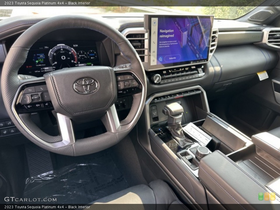 Black Interior Photo for the 2023 Toyota Sequoia Platinum 4x4 #146376645