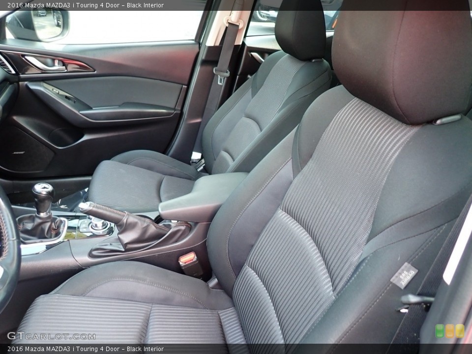 Black Interior Front Seat for the 2016 Mazda MAZDA3 i Touring 4 Door #146376857
