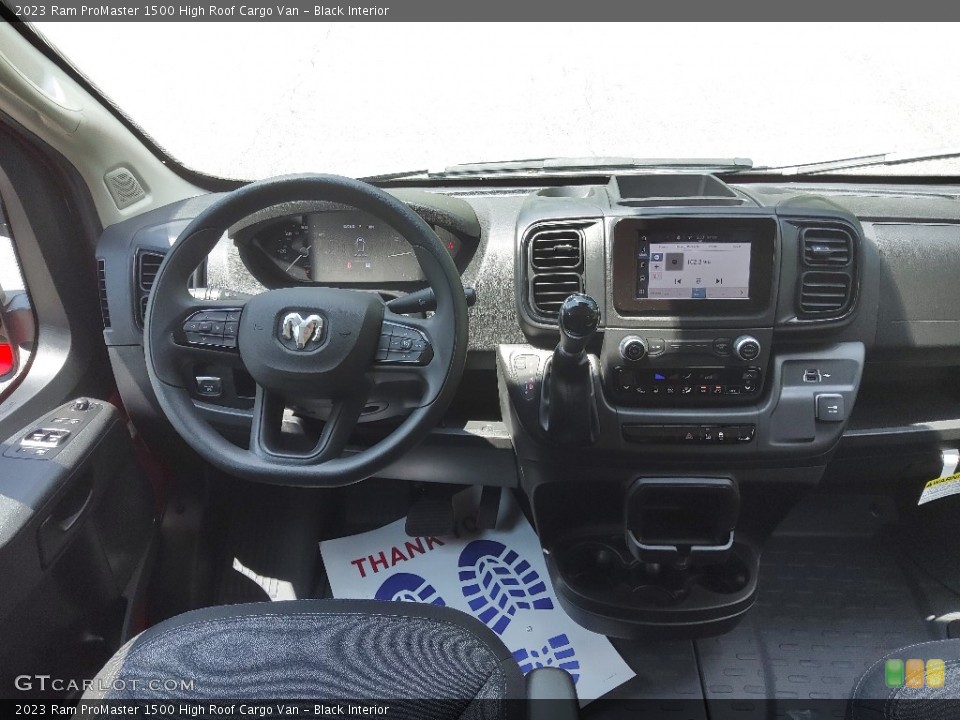 Black Interior Dashboard for the 2023 Ram ProMaster 1500 High Roof Cargo Van #146376964