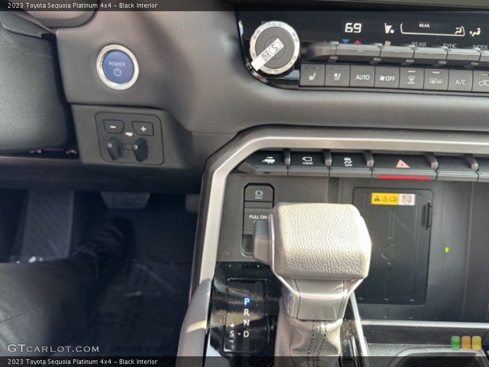 Black Interior Controls for the 2023 Toyota Sequoia Platinum 4x4 #146377013