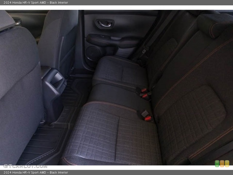 Black Interior Rear Seat for the 2024 Honda HR-V Sport AWD #146377256