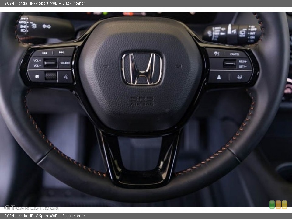 Black Interior Steering Wheel for the 2024 Honda HR-V Sport AWD #146377326