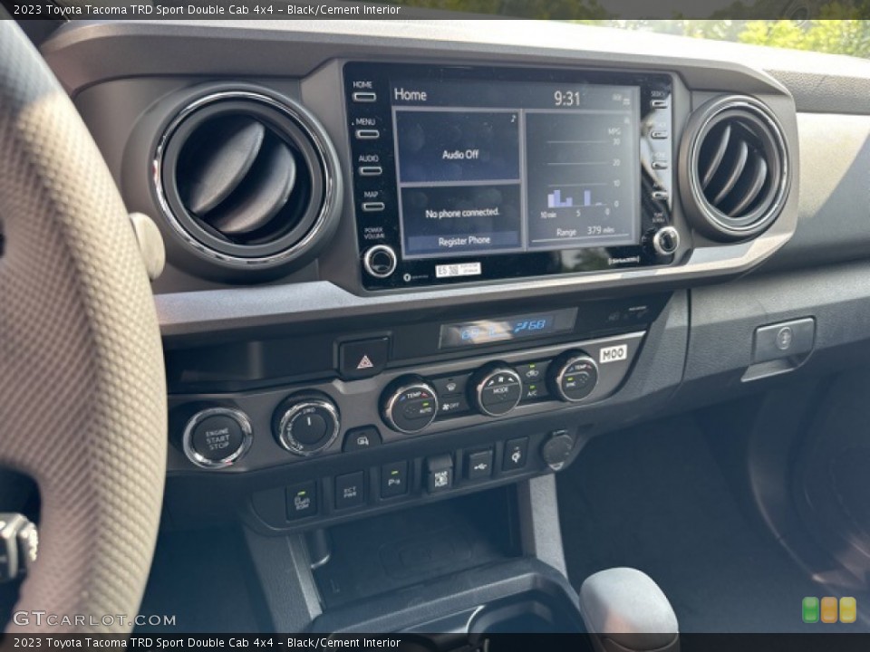 Black/Cement Interior Controls for the 2023 Toyota Tacoma TRD Sport Double Cab 4x4 #146377390