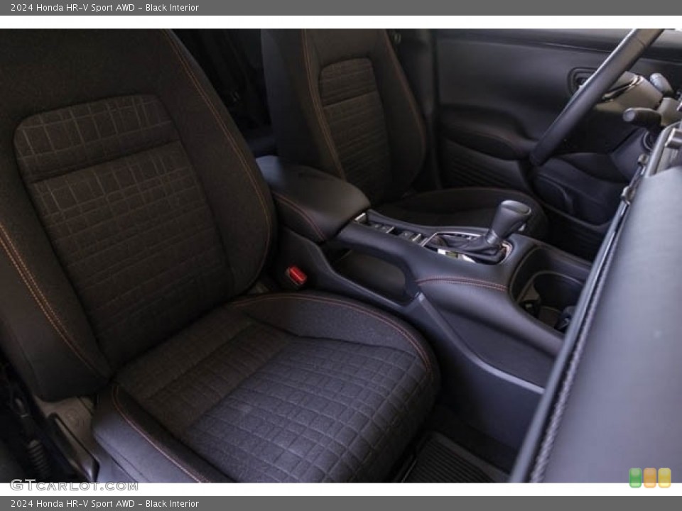 Black Interior Front Seat for the 2024 Honda HR-V Sport AWD #146377550