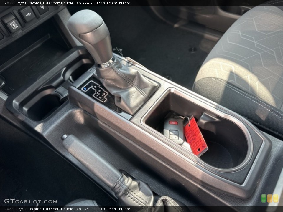 Black/Cement Interior Transmission for the 2023 Toyota Tacoma TRD Sport Double Cab 4x4 #146377596