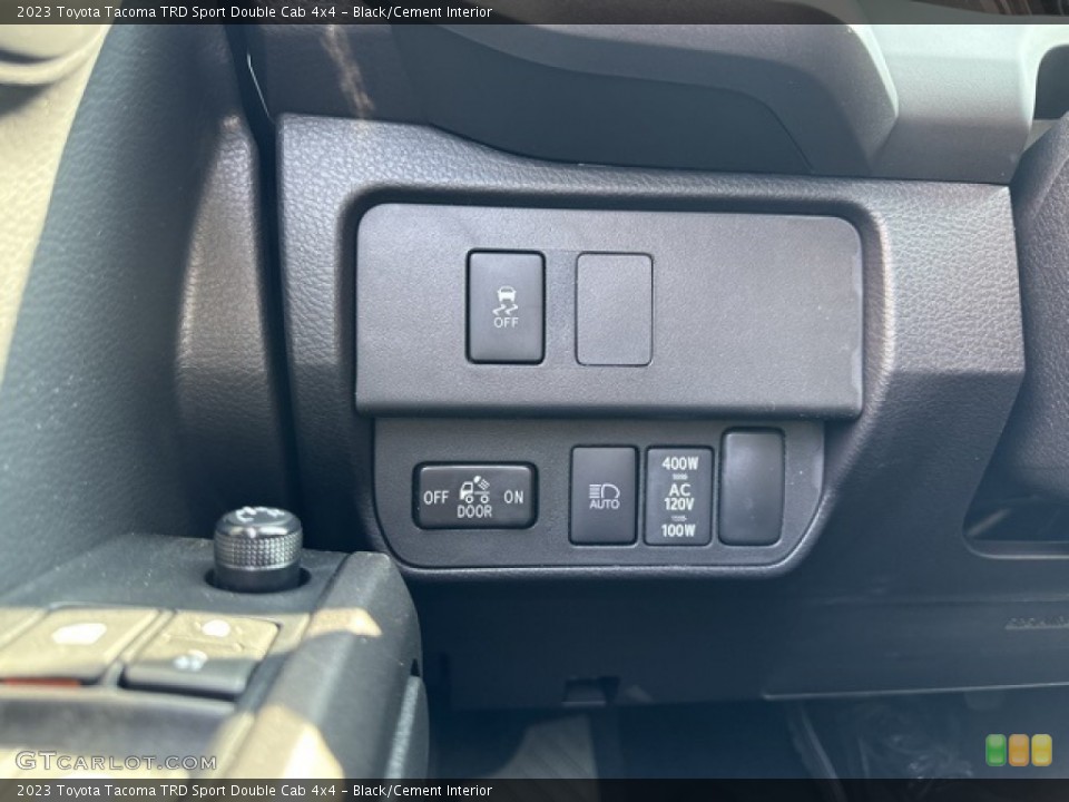 Black/Cement Interior Controls for the 2023 Toyota Tacoma TRD Sport Double Cab 4x4 #146377631