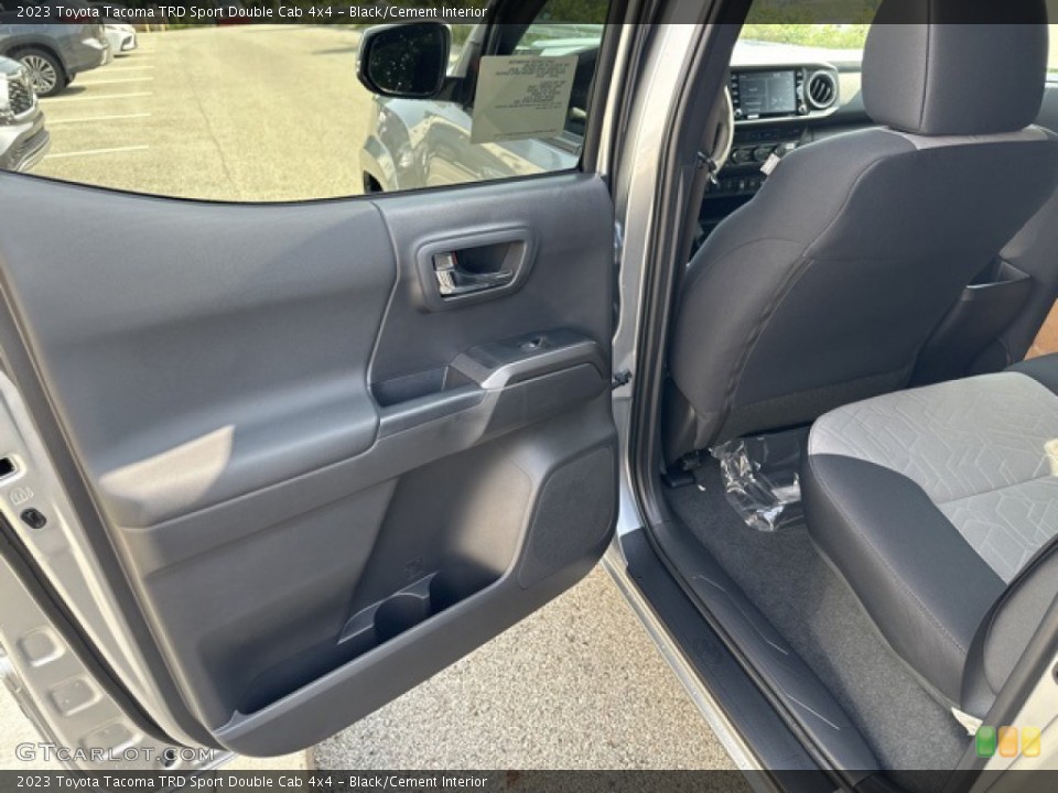 Black/Cement Interior Door Panel for the 2023 Toyota Tacoma TRD Sport Double Cab 4x4 #146377717