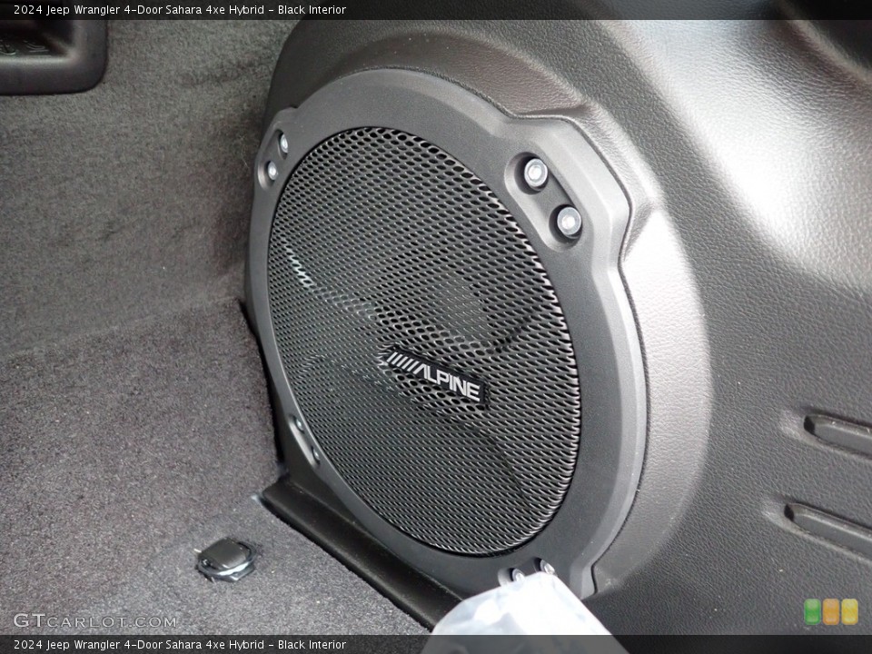 Black Interior Audio System for the 2024 Jeep Wrangler 4-Door Sahara 4xe Hybrid #146377789