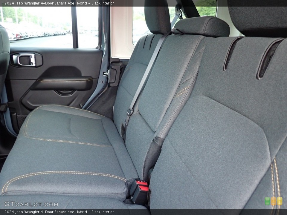 Black Interior Rear Seat for the 2024 Jeep Wrangler 4-Door Sahara 4xe Hybrid #146377949