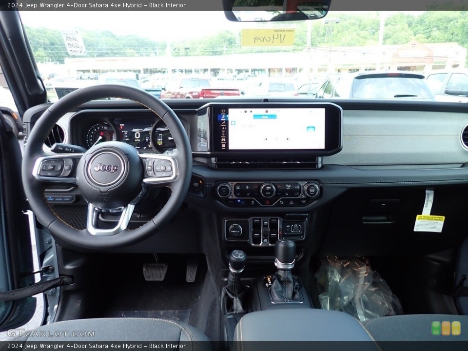 Black Interior Dashboard for the 2024 Jeep Wrangler 4-Door Sahara 4xe Hybrid #146377973