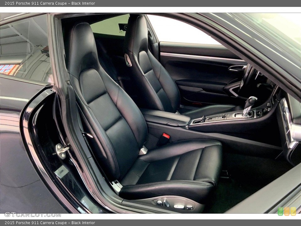 Black Interior Front Seat for the 2015 Porsche 911 Carrera Coupe #146378207