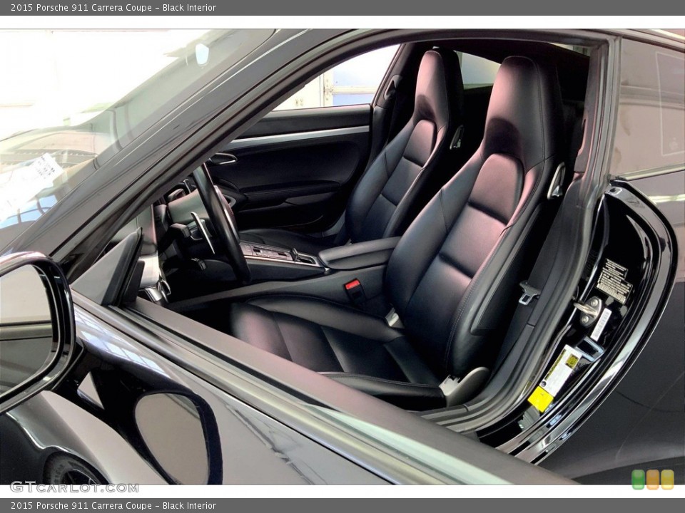 Black Interior Front Seat for the 2015 Porsche 911 Carrera Coupe #146378459