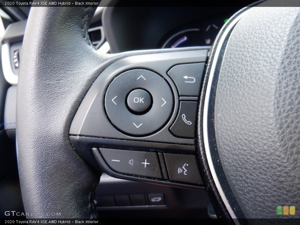 Black Interior Steering Wheel for the 2020 Toyota RAV4 XSE AWD Hybrid #146379746