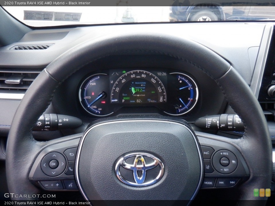 Black Interior Steering Wheel for the 2020 Toyota RAV4 XSE AWD Hybrid #146380204