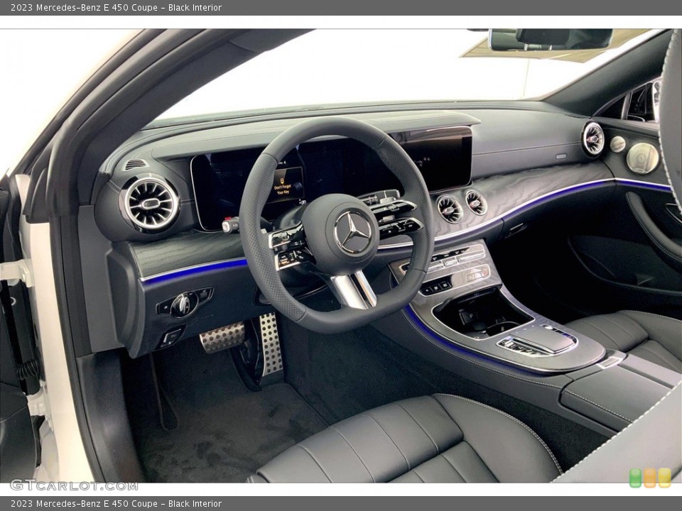 Black Interior Front Seat for the 2023 Mercedes-Benz E 450 Coupe #146380593