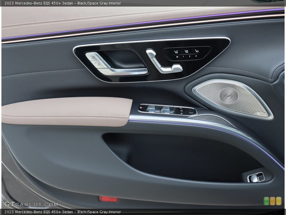 Black/Space Gray Interior Door Panel for the 2023 Mercedes-Benz EQS 450+ Sedan #146381471